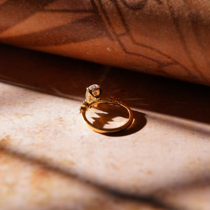Oval Solitaire Engagement Ring – 2 CT Lab Grown Diamond