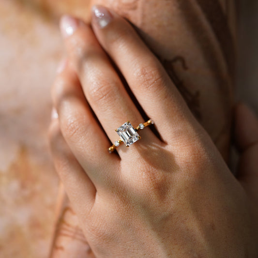 Oval Solitaire Engagement Ring – 2 CT Lab Grown Diamond