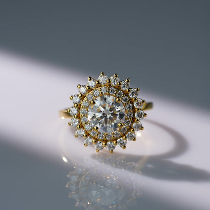 Oval Solitaire Engagement Ring – 2 CT Lab Grown Diamond