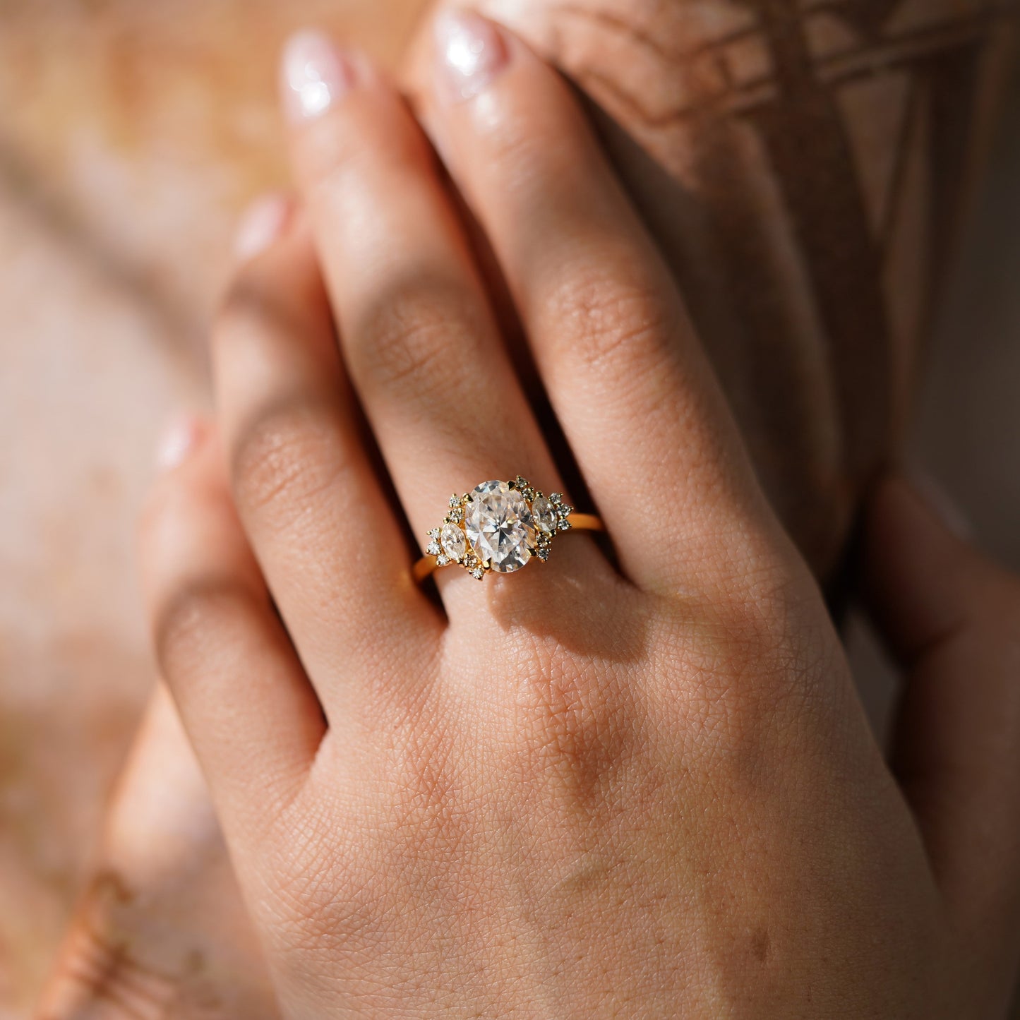 Oval Solitaire Engagement Ring – 2 CT Lab Grown Diamond
