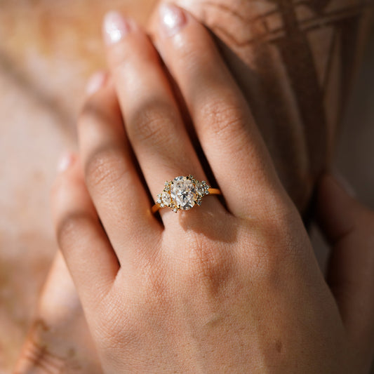 Oval Solitaire Engagement Ring – 2 CT Lab Grown Diamond