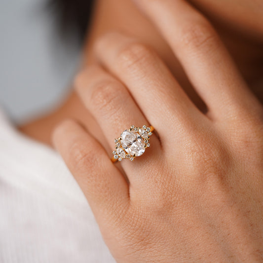 Oval Solitaire Engagement Ring – 2 CT Lab Grown Diamond
