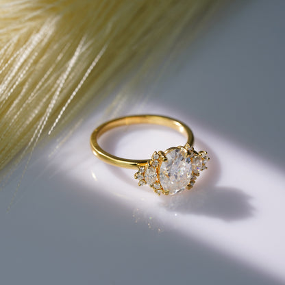 Oval Solitaire Engagement Ring – 2 CT Lab Grown Diamond