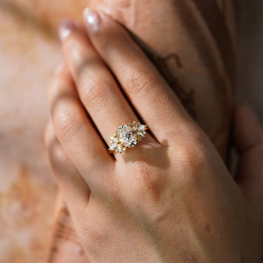 Oval Solitaire Engagement Ring – 2 CT Lab Grown Diamond