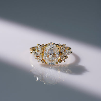Oval Solitaire Engagement Ring – 2 CT Lab Grown Diamond
