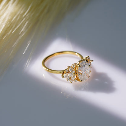 Oval Solitaire Engagement Ring – 2 CT Lab Grown Diamond