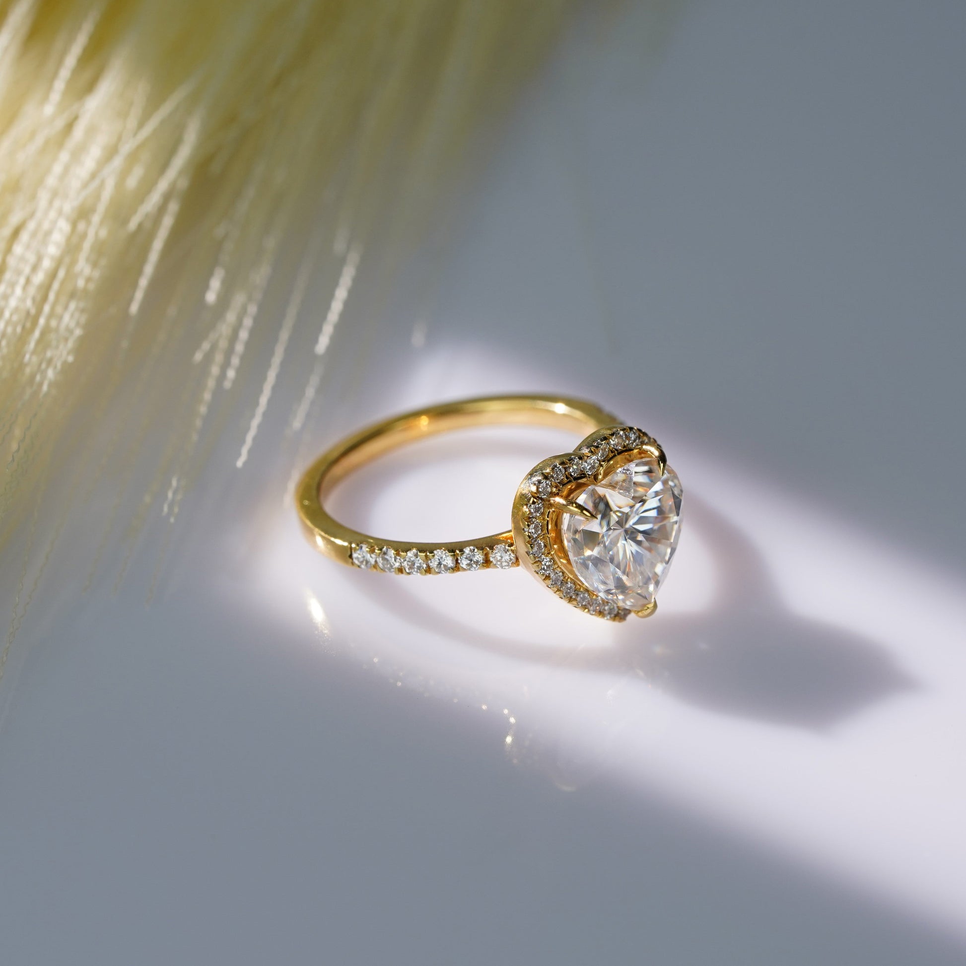 Oval Solitaire Engagement Ring – 2 CT Lab Grown Diamond