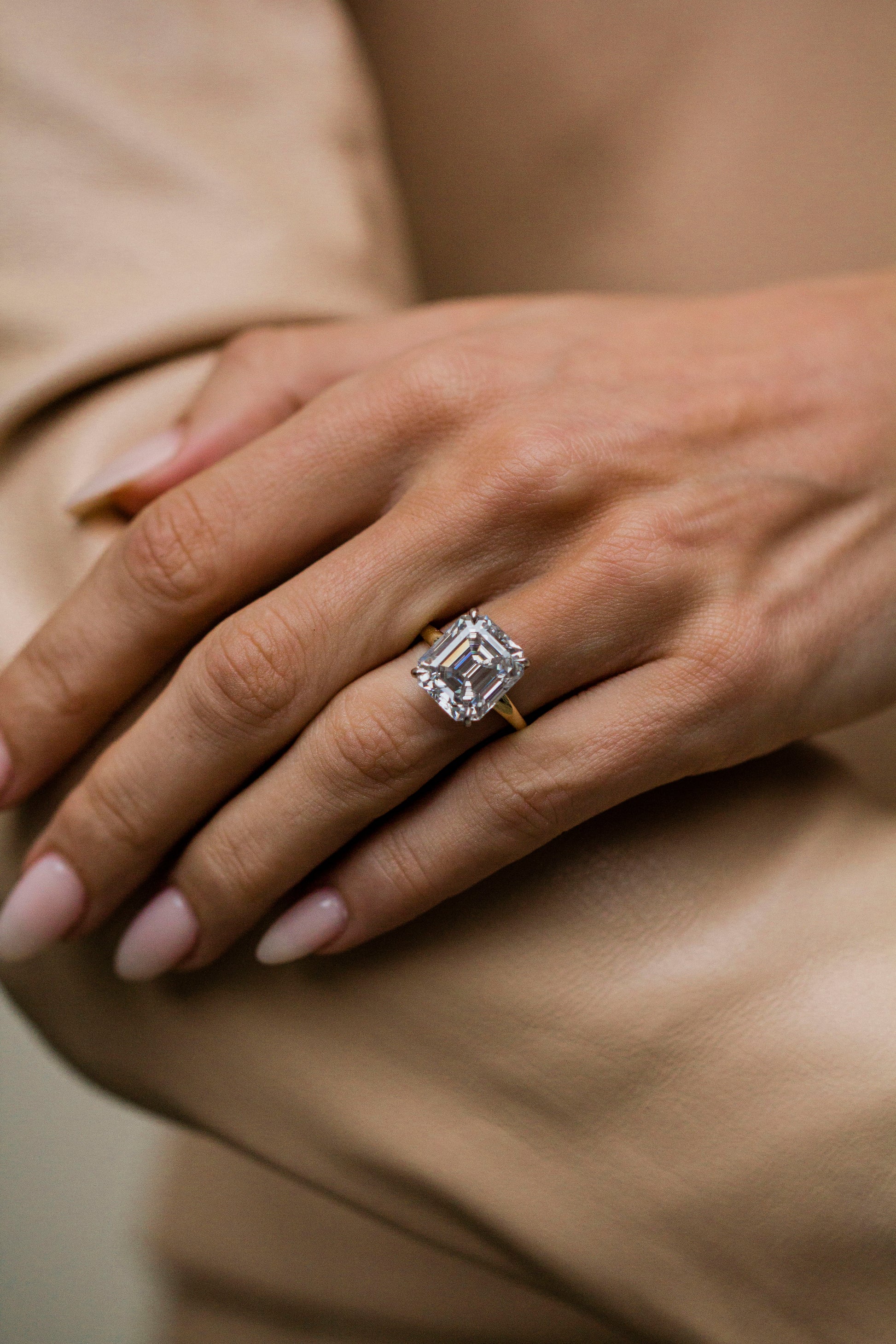 Round Swirl Semi Pave Engagement Ring – 1 CT Moissanite Diamond