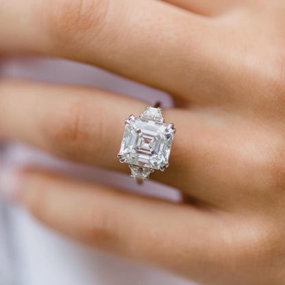 Round Swirl Semi Pave Engagement Ring – 1 CT Moissanite Diamond