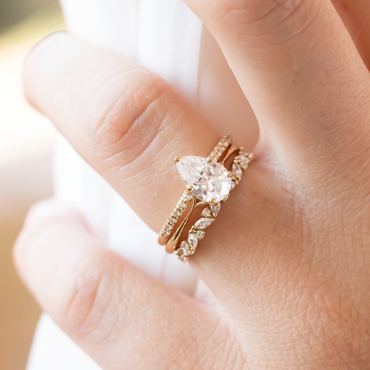 2 CT Round Three Stones Lab Grown Diamond Engagement Ring