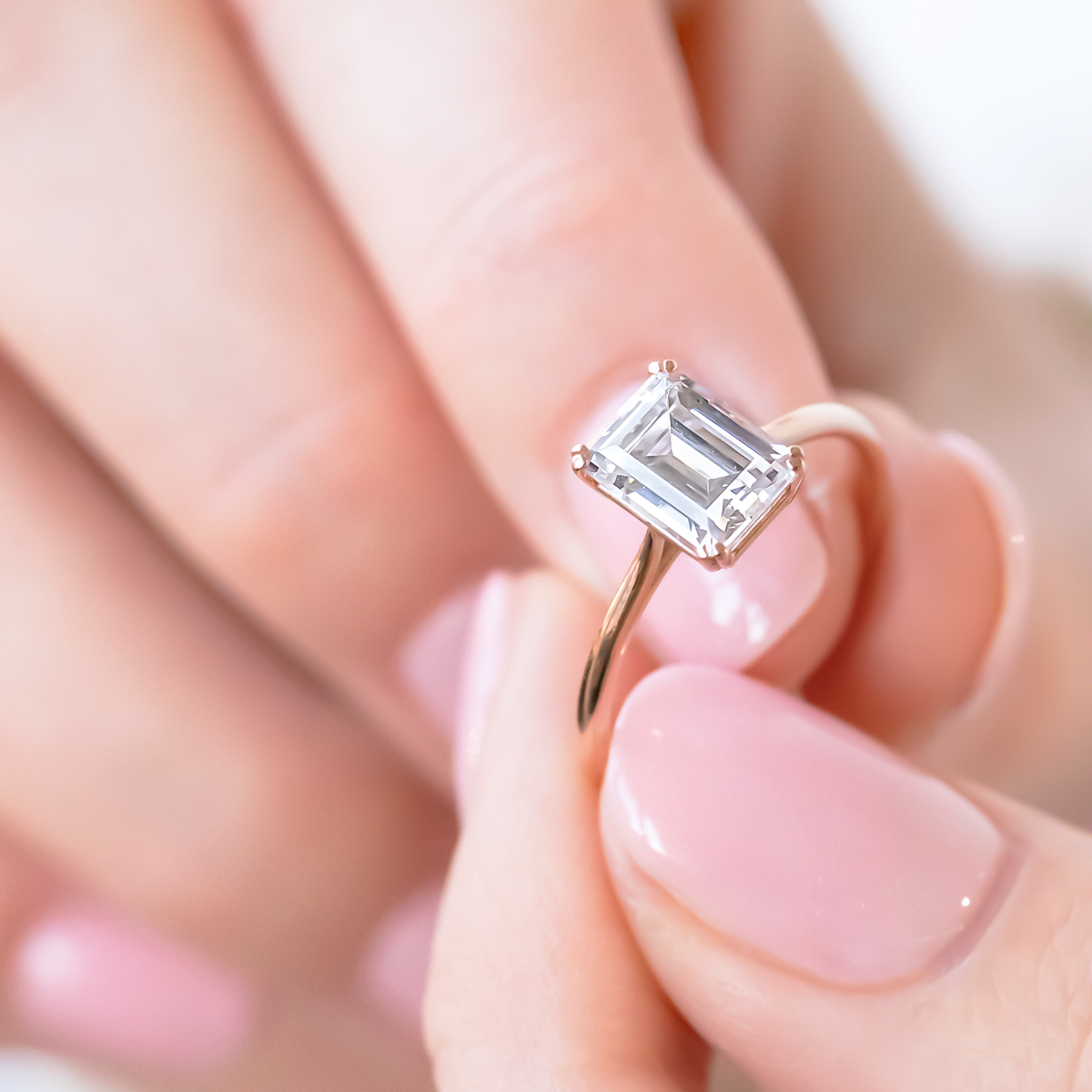 2 CT Round Three Stones Lab Grown Diamond Engagement Ring