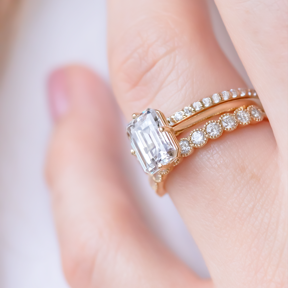 0.37 CT Round Full Eternity Lab Grown Diamond Wedding Band