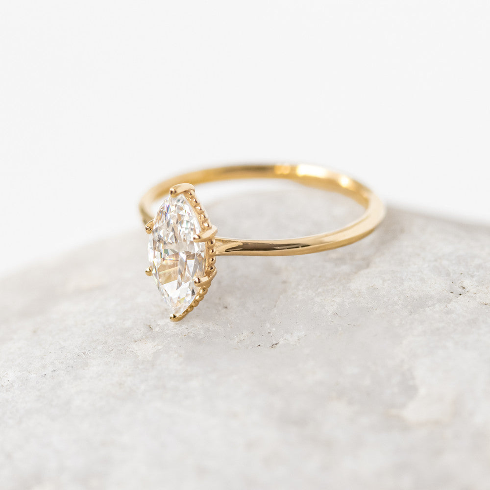 2 CT Round Three Stones Lab Grown Diamond Engagement Ring