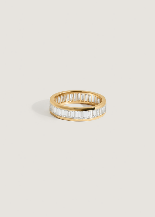 1.8 TCW Baguette Stones Full Eternity Lab Grown Diamond Wedding Band (US Size 5 Ready To Ship)