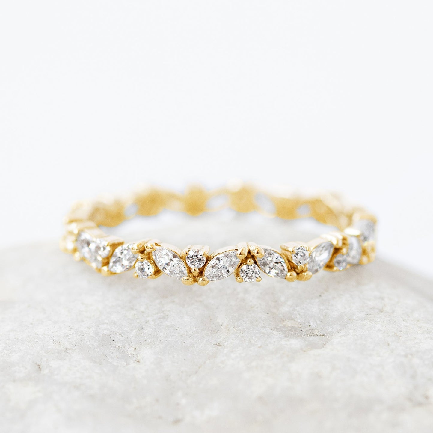 0.37 CT Round Full Eternity Lab Grown Diamond Wedding Band