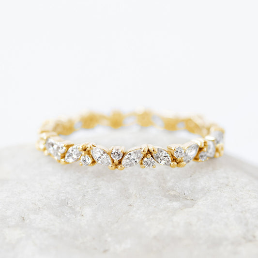 0.37 CT Round Full Eternity Lab Grown Diamond Wedding Band
