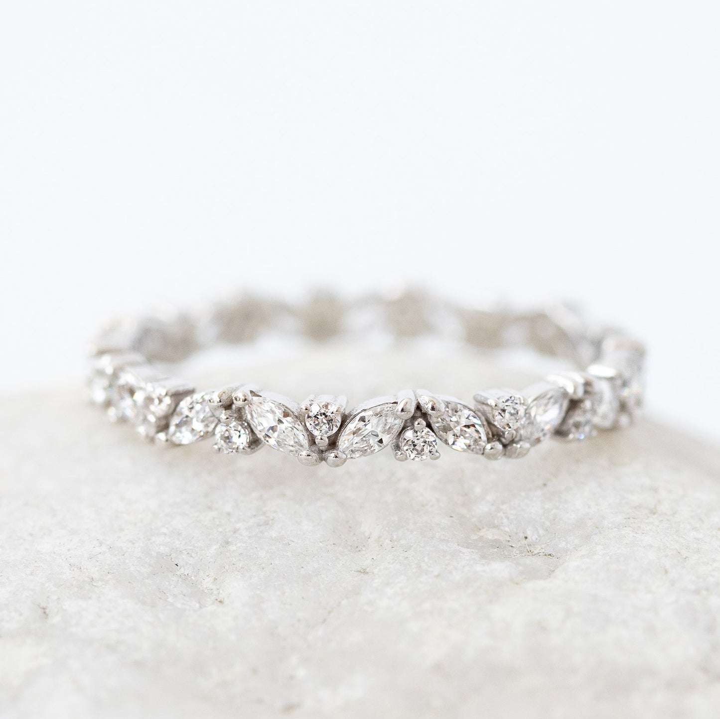 0.37 CT Round Full Eternity Lab Grown Diamond Wedding Band