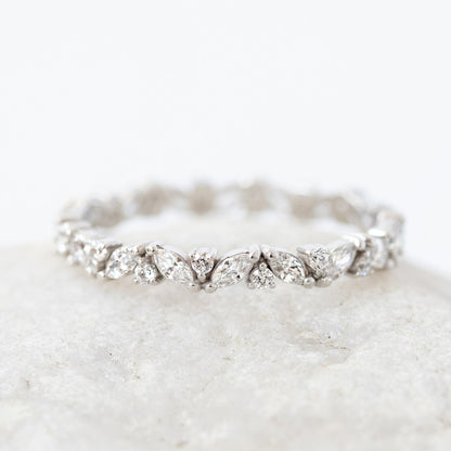 0.37 CT Round Full Eternity Lab Grown Diamond Wedding Band