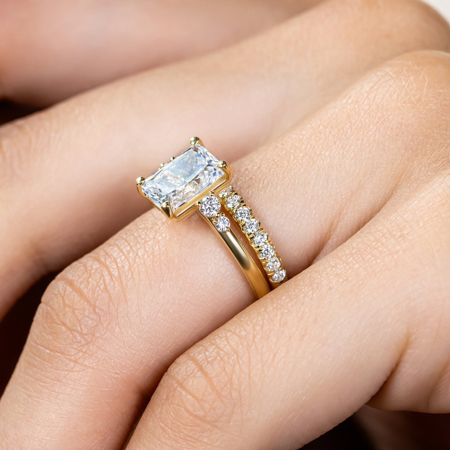 0.37 CT Round Full Eternity Lab Grown Diamond Wedding Band
