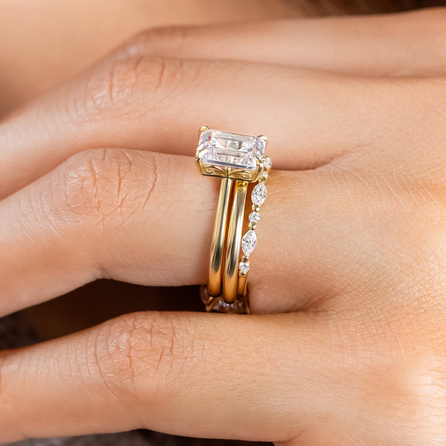 0.37 CT Round Full Eternity Lab Grown Diamond Wedding Band