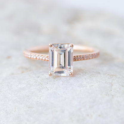 2 CT Round Three Stones Lab Grown Diamond Engagement Ring