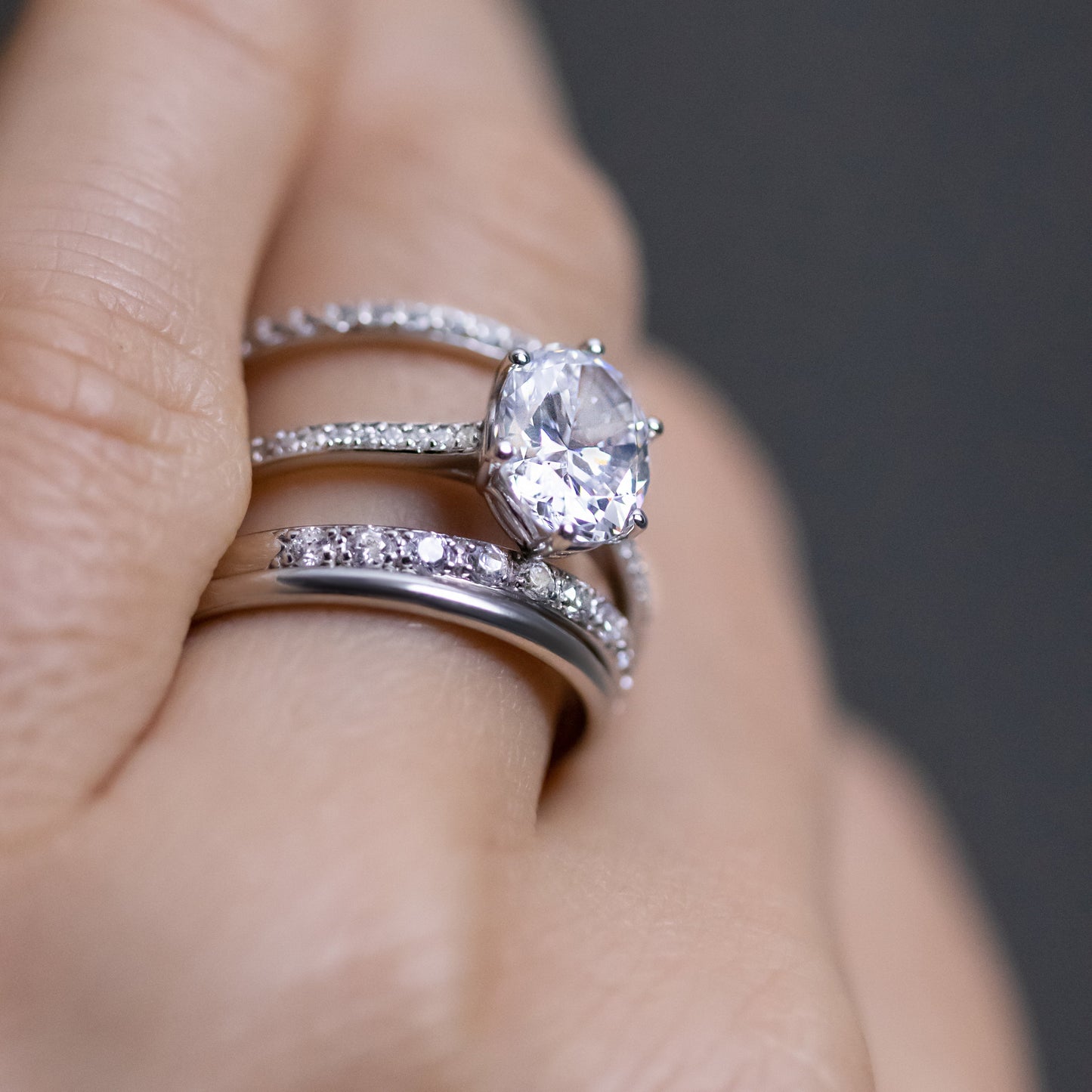 0.37 CT Round Full Eternity Lab Grown Diamond Wedding Band
