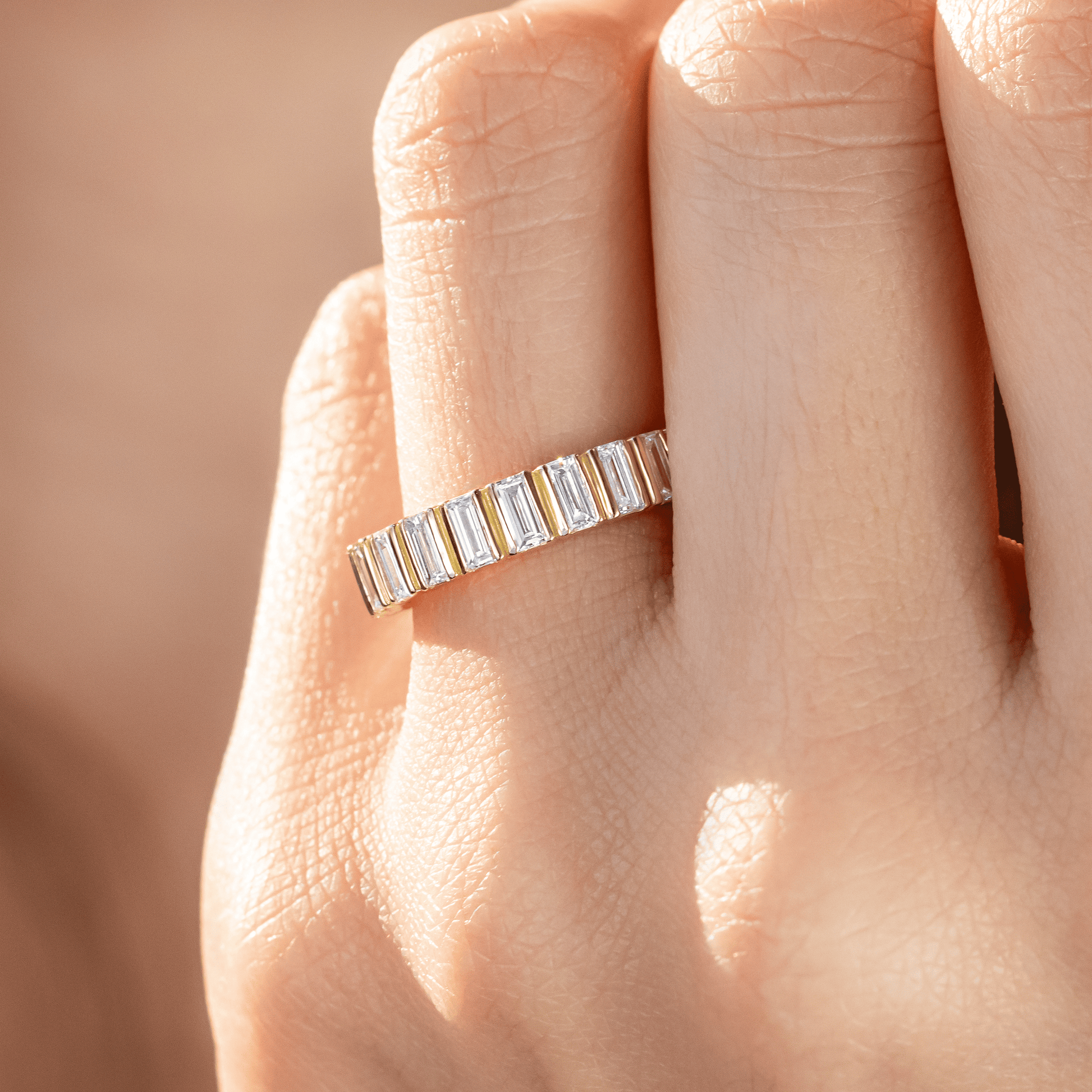 0.37 CT Round Full Eternity Lab Grown Diamond Wedding Band