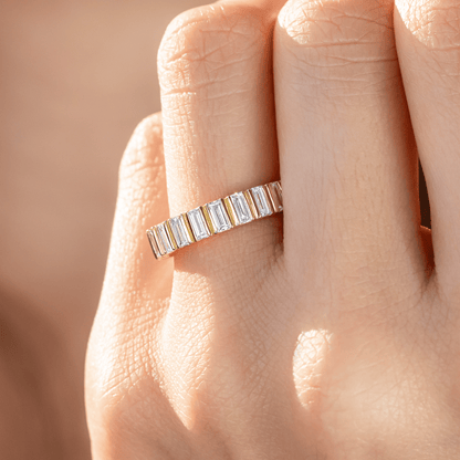 0.37 CT Round Full Eternity Lab Grown Diamond Wedding Band