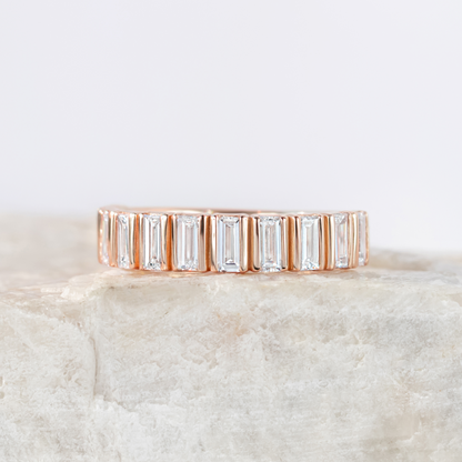 0.37 CT Round Full Eternity Lab Grown Diamond Wedding Band