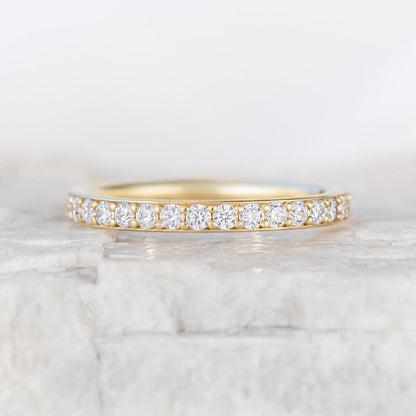 0.37 CT Round Full Eternity Lab Grown Diamond Wedding Band