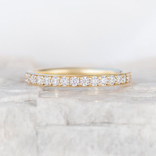 0.37 CT Round Full Eternity Lab Grown Diamond Wedding Band