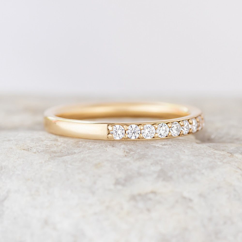 0.37 CT Round Full Eternity Lab Grown Diamond Wedding Band