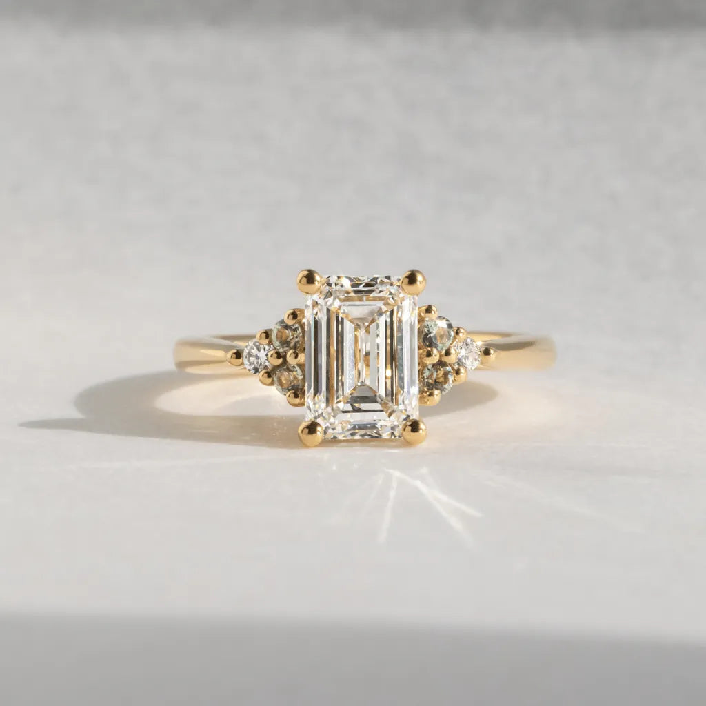 Round Halo, Pave & Split Shank Engagement Ring – 1.93 CT Lab Grown Diamond