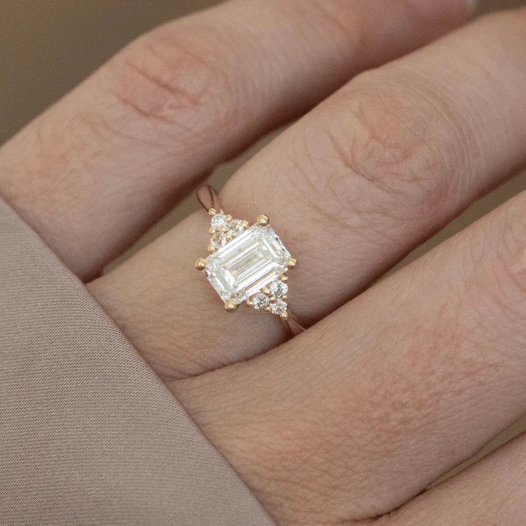 Round Halo, Pave & Split Shank Engagement Ring – 1.93 CT Lab Grown Diamond