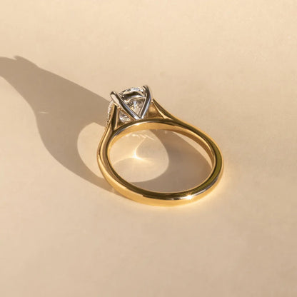 Round Halo, Pave & Split Shank Engagement Ring – 1.93 CT Lab Grown Diamond