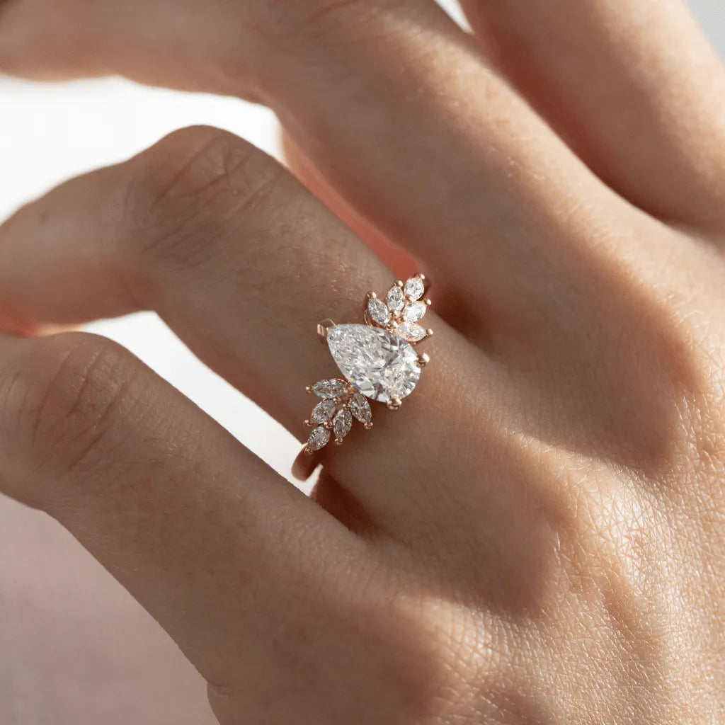 Round Halo, Pave & Split Shank Engagement Ring – 1.93 CT Lab Grown Diamond