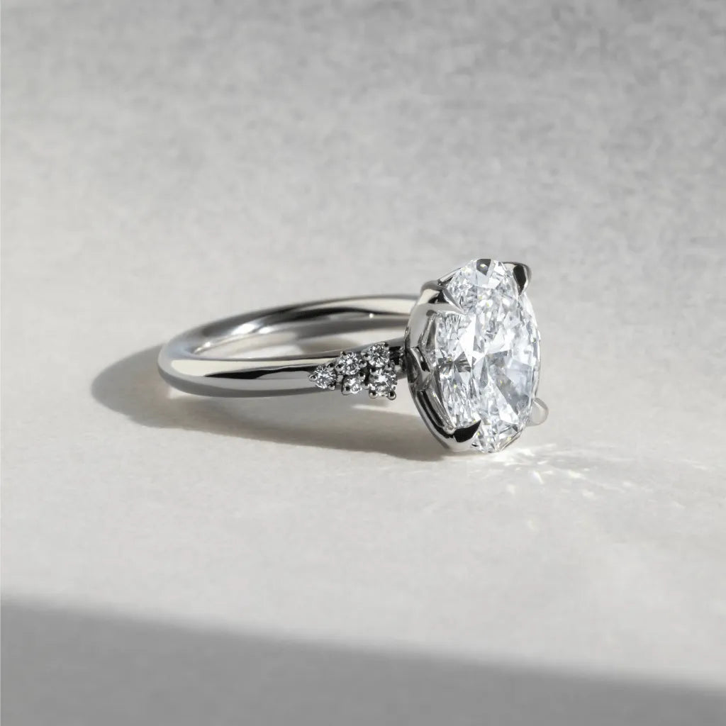 Round Halo, Pave & Split Shank Engagement Ring – 1.93 CT Lab Grown Diamond