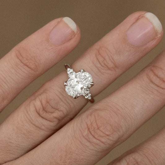 Round Halo, Pave & Split Shank Engagement Ring – 1.93 CT Lab Grown Diamond