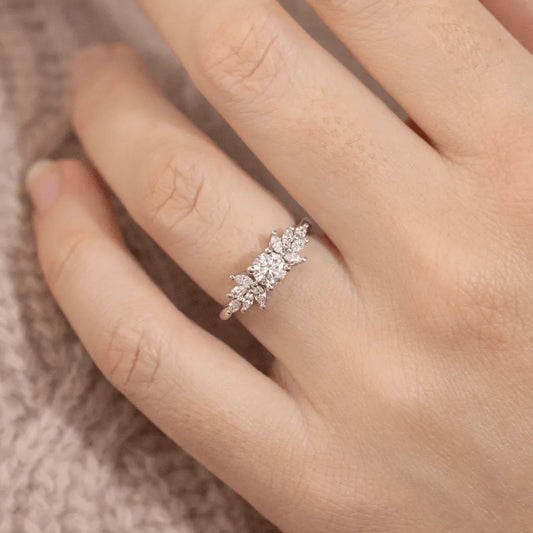 Round Halo, Pave & Split Shank Engagement Ring – 1.93 CT Lab Grown Diamond
