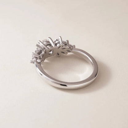 Round Halo, Pave & Split Shank Engagement Ring – 1.93 CT Lab Grown Diamond