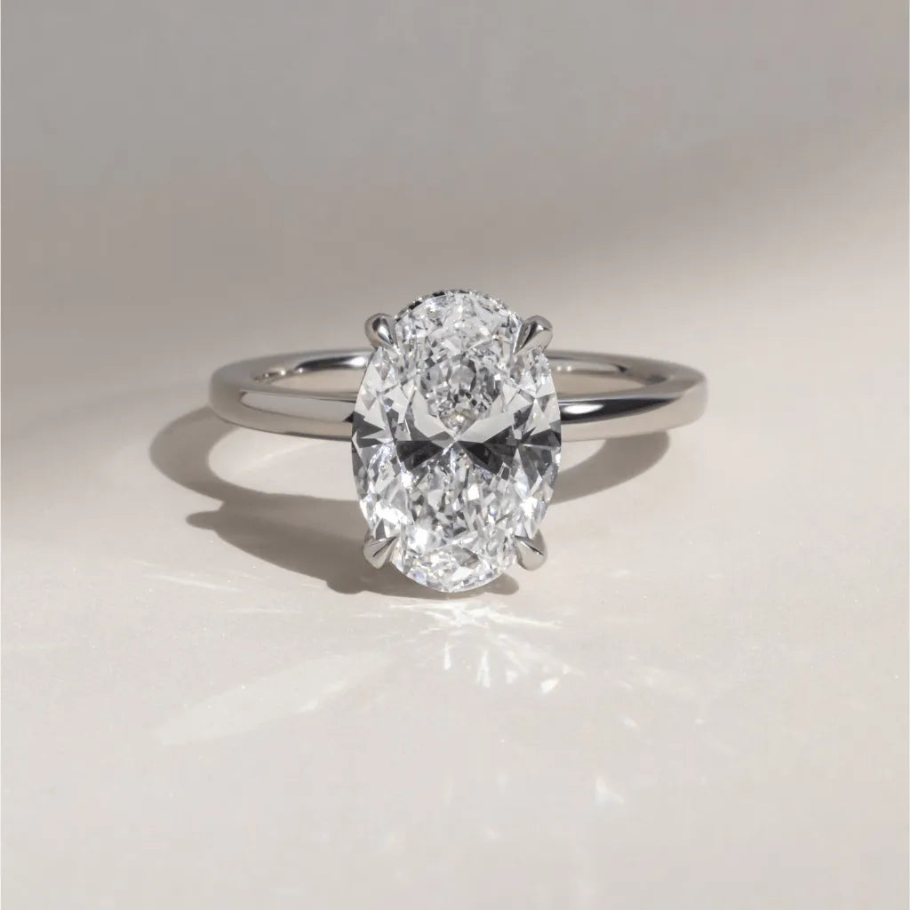 Round Halo, Pave & Split Shank Engagement Ring – 1.93 CT Lab Grown Diamond