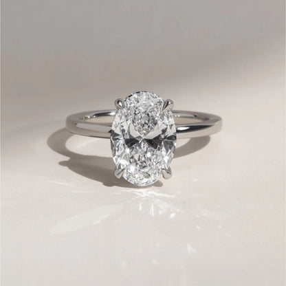 Round Halo, Pave & Split Shank Engagement Ring – 1.93 CT Lab Grown Diamond