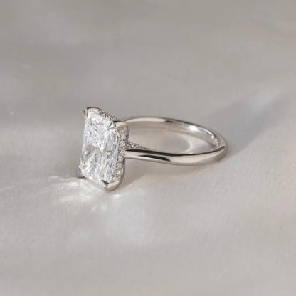 Round Halo, Pave & Split Shank Engagement Ring – 1.93 CT Lab Grown Diamond