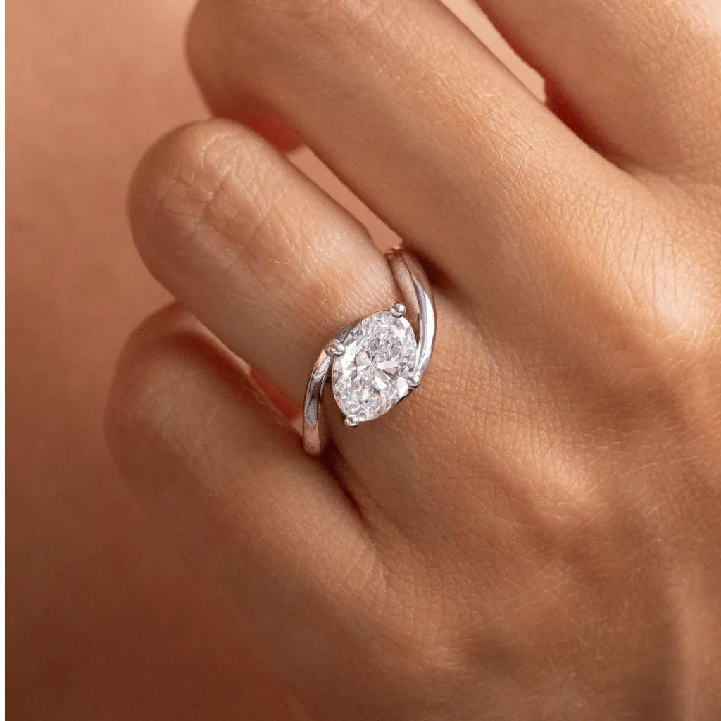 Round Halo, Pave & Split Shank Engagement Ring – 1.93 CT Lab Grown Diamond