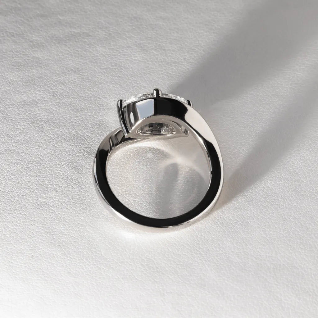 Round Halo, Pave & Split Shank Engagement Ring – 1.93 CT Lab Grown Diamond