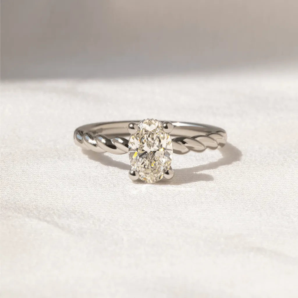 Round Halo, Pave & Split Shank Engagement Ring – 1.93 CT Lab Grown Diamond