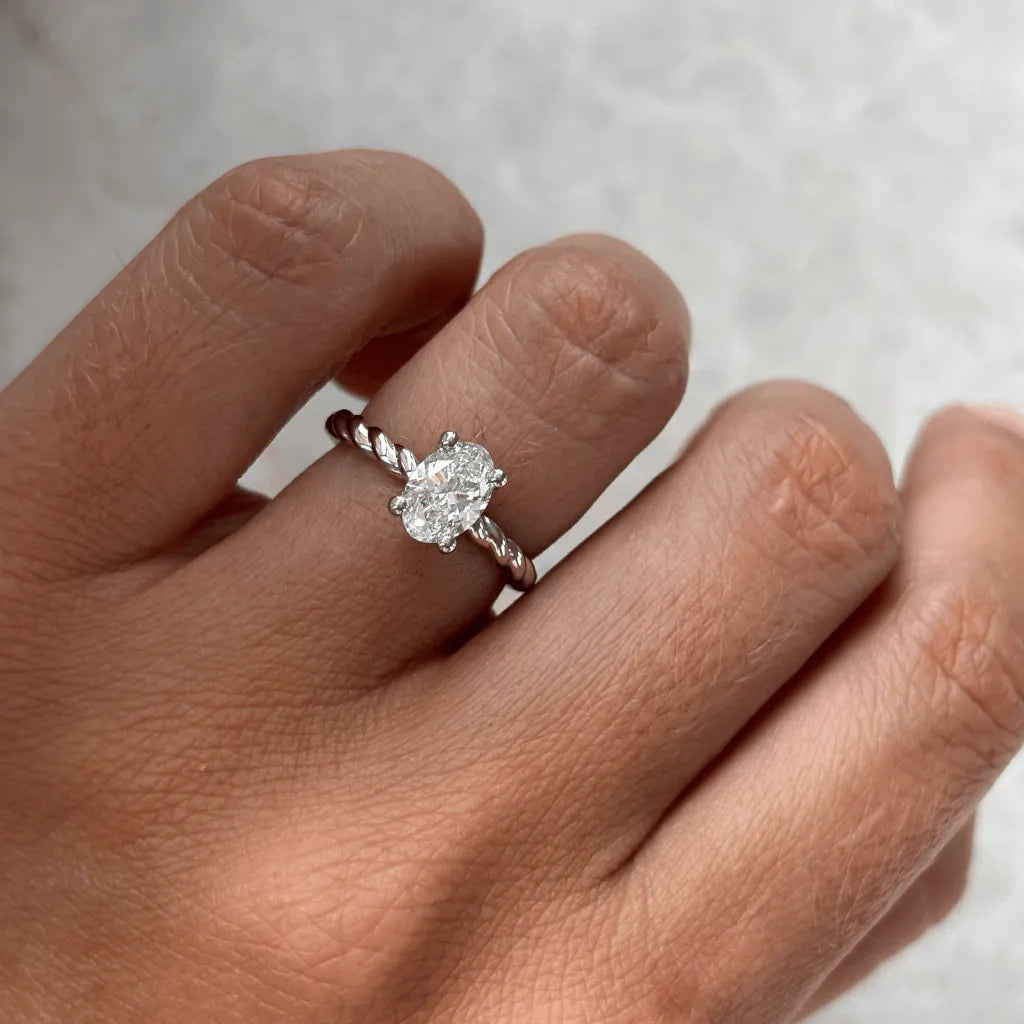 Round Halo, Pave & Split Shank Engagement Ring – 1.93 CT Lab Grown Diamond