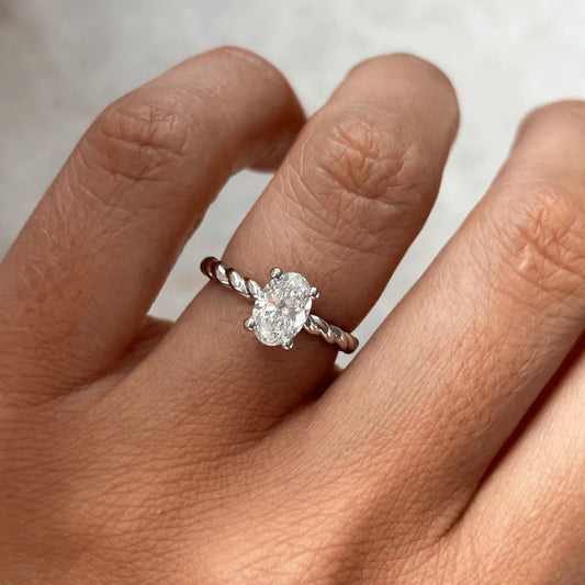 Round Halo, Pave & Split Shank Engagement Ring – 1.93 CT Lab Grown Diamond