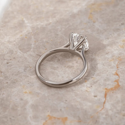 Round Halo, Pave & Split Shank Engagement Ring – 1.93 CT Lab Grown Diamond