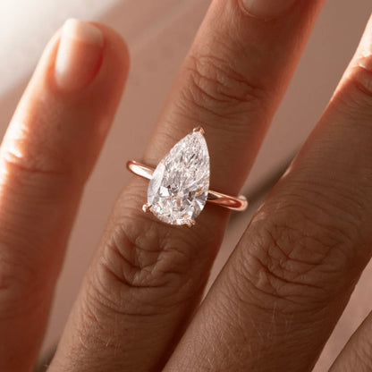 Round Halo, Pave & Split Shank Engagement Ring – 1.93 CT Lab Grown Diamond